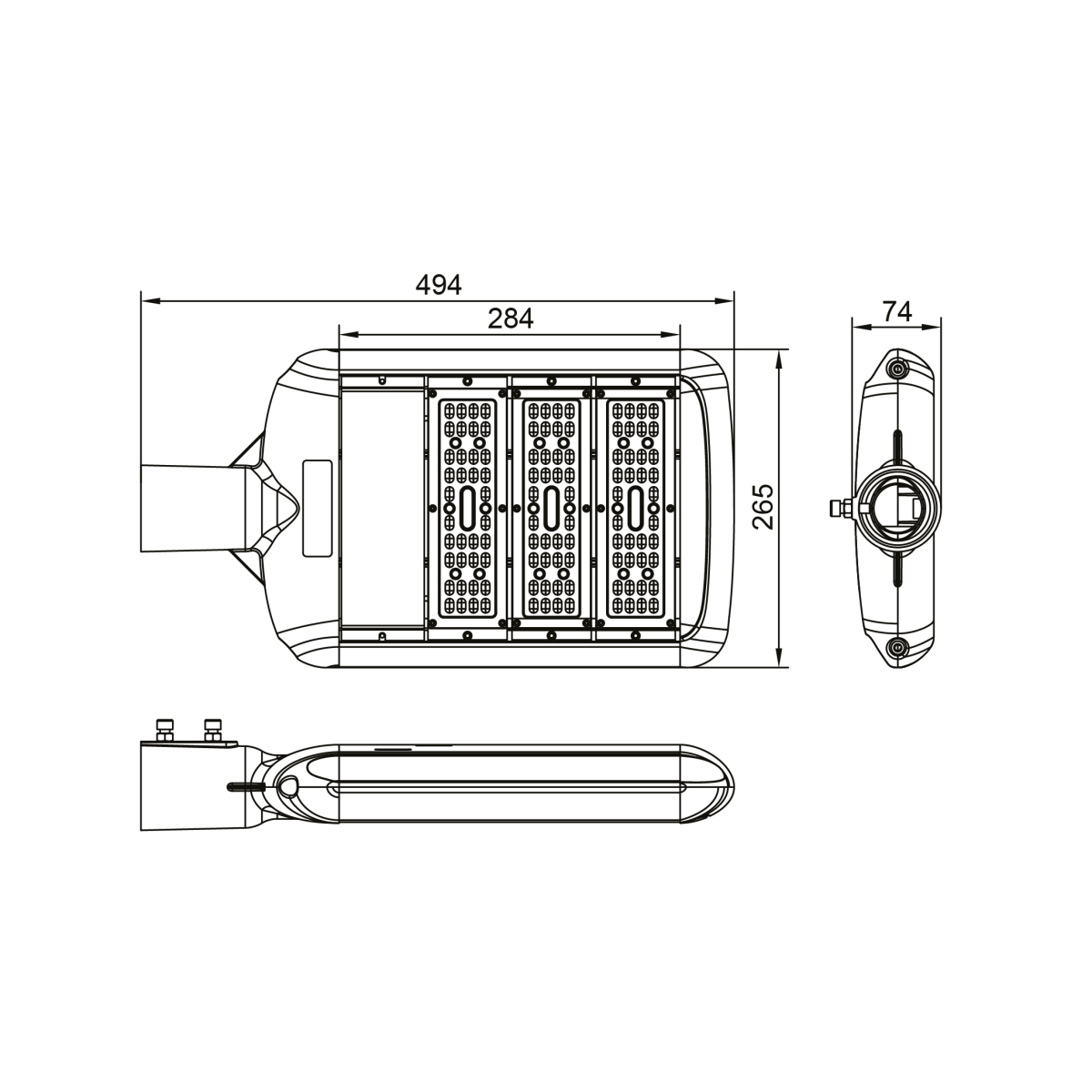 Buy Ultralight Street Light 90W - solution for efficiently and safely illuminating roads (UTL-90) - Best  from Ultralight