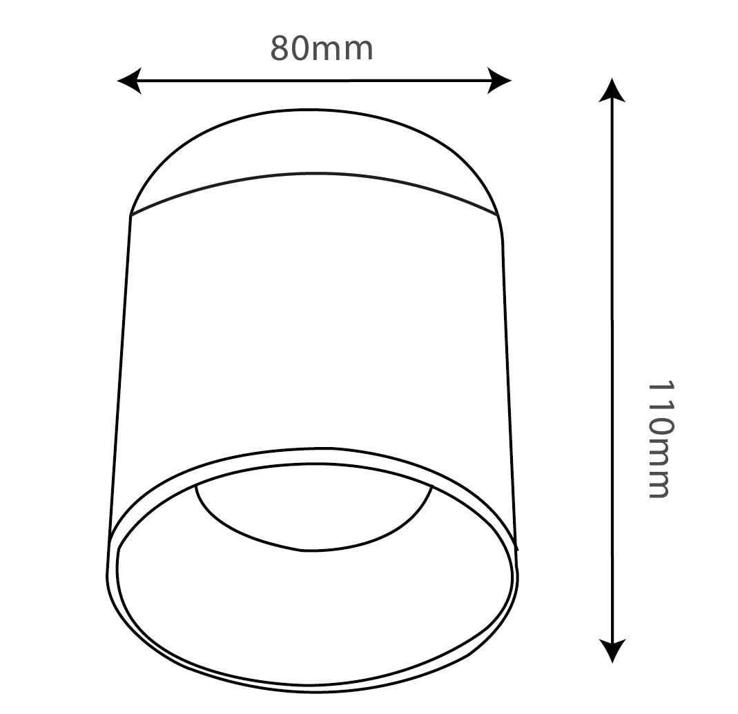 Buy Ultralight Surface-Mounted Downlight (BR2297-RD) - Best  from Ultralight