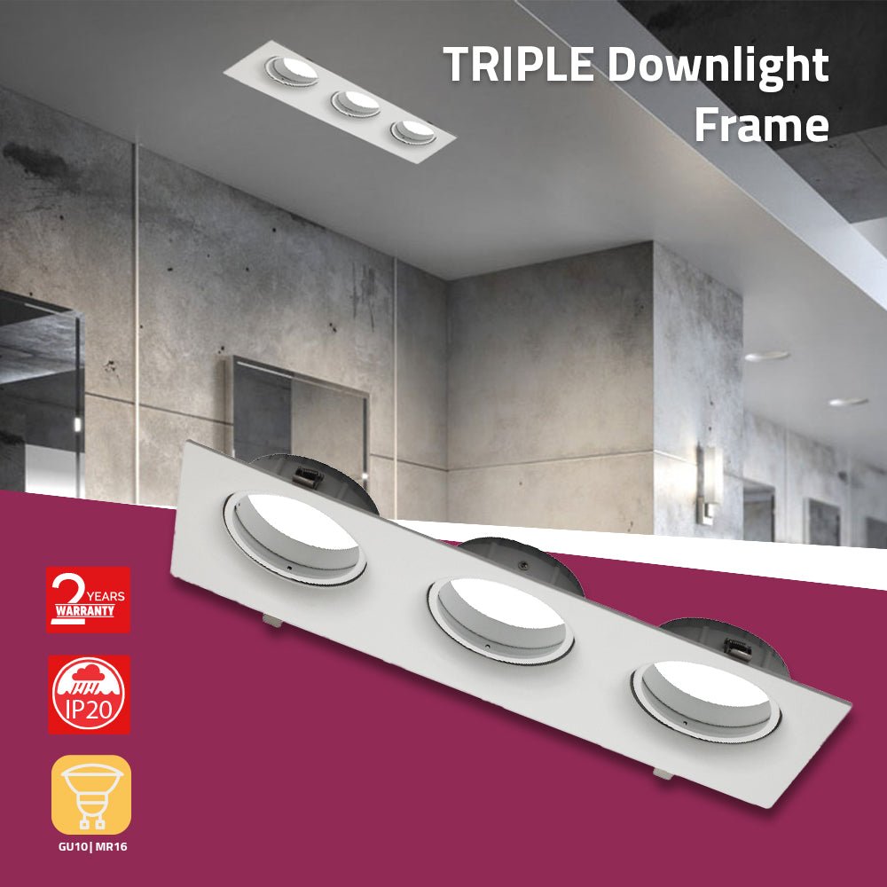 Buy Ultralight Triple Downlight Square (BA124-3) - Best  from Ultralight