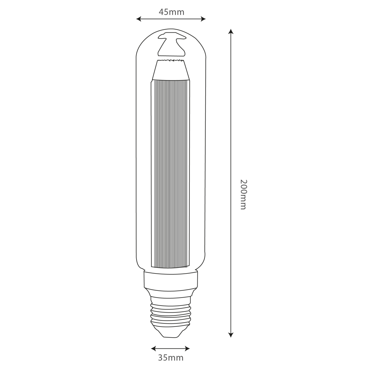 Buy Ultralight Tubular Filament Bulb E27 Base (DT45) - Best  from Ultralight
