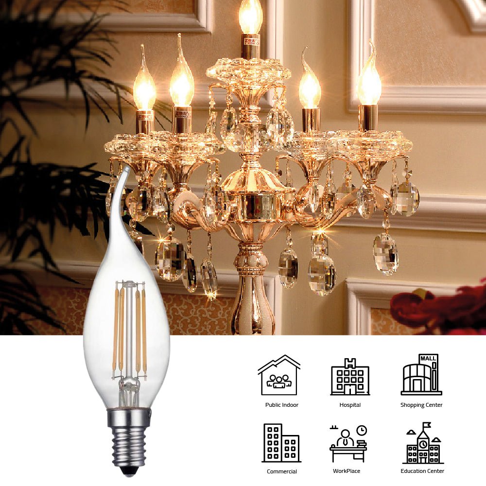 Buy Ultralight White Candle Bulb E14 Base (C37-FLAME) - Best  from Ultralight