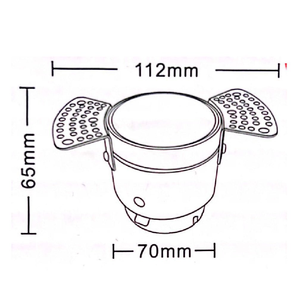 Ultralight Winged indoor Spotlight GU10 7cm (BA307)