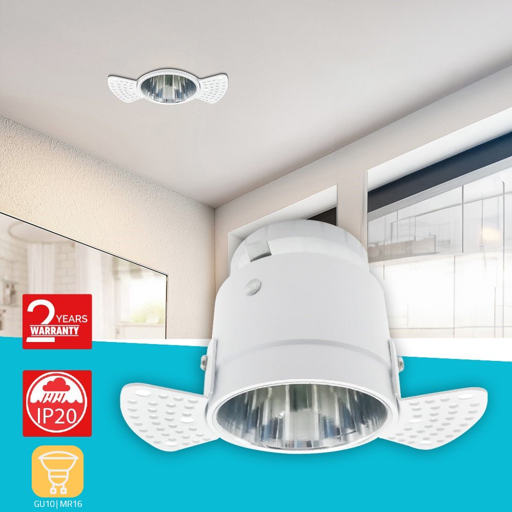 Ultralight Winged indoor Spotlight GU10 7cm (BA307)