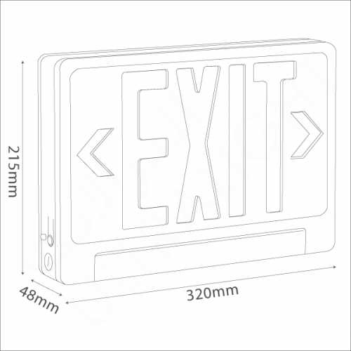 2W Exit sign light (CR-7024AG)