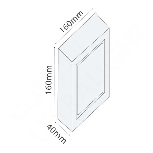 Square surface mounted light (BR6138)